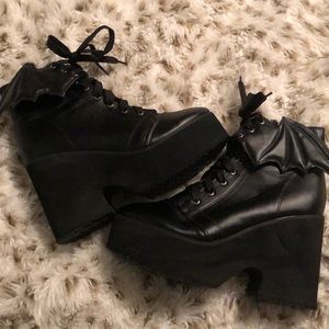 Iron Fist Bat High Heeled Boots